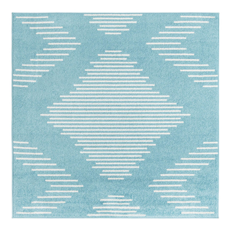 Tapis bleu Katlain, Carré 5 pi 3 po