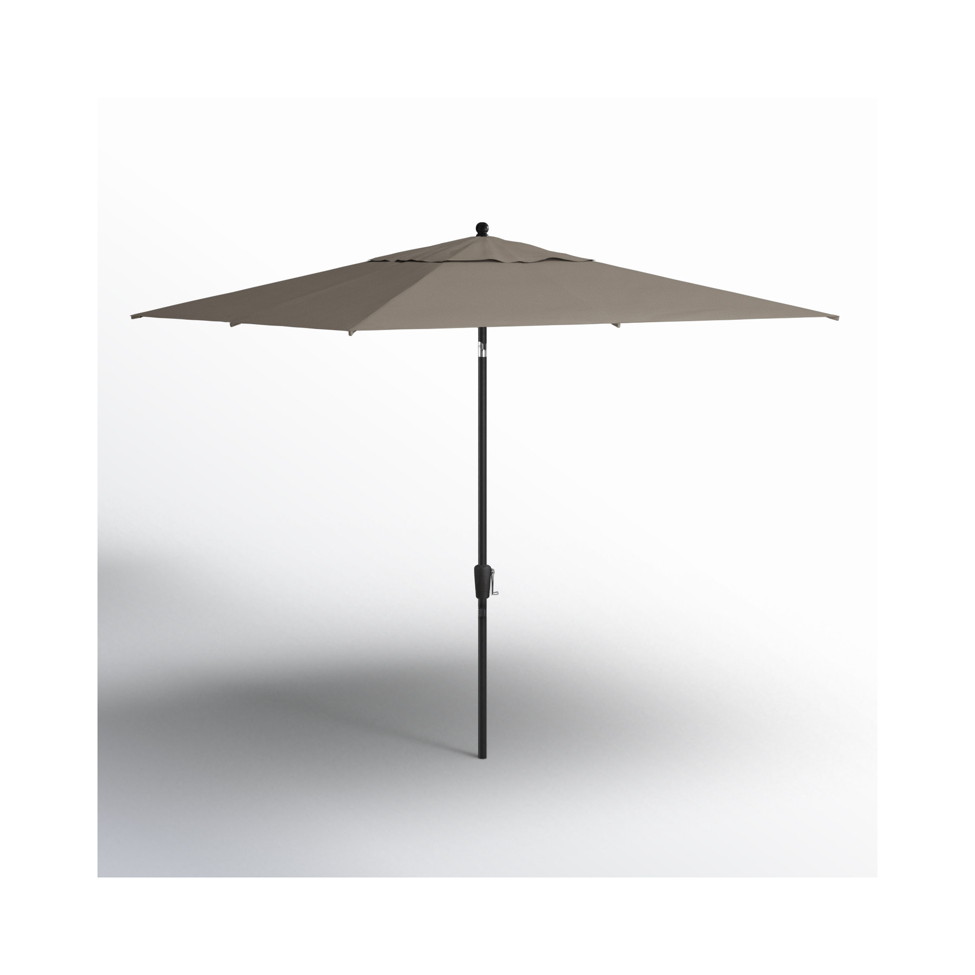 Natalie 103'' Outdoor Umbrella, Spectrum Graphite Sunbrella® Plainweave, Black Sapphire