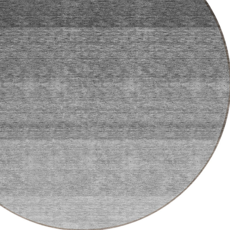 Tapis rond noir 8 po