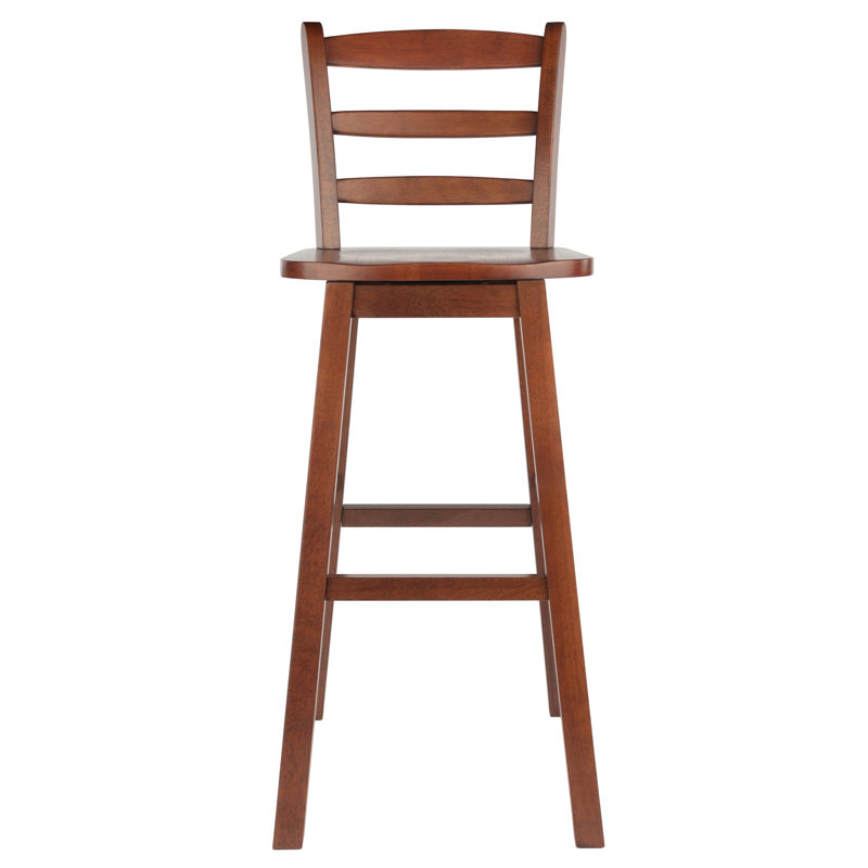 Joyate Swivel Solid Wood Counter Stool with Solid Wood Frame, Bar Stool (30” Seat Height)