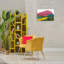 Toile abstraite The Pink Mountain, design par Atelier Posters-345083133