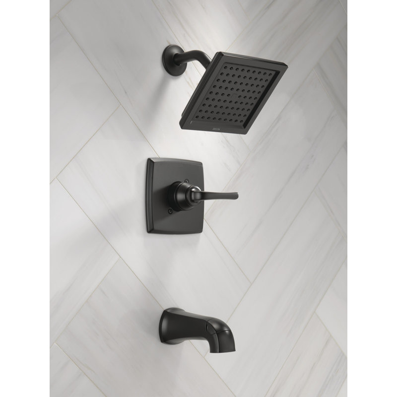 Baignoire et douche Geist ™, Noir mat