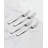 Oneida Reid Satin Dinner Forks, Set of 4
