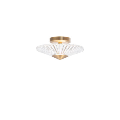 Origami Crystal LED Semi Flush Mount
