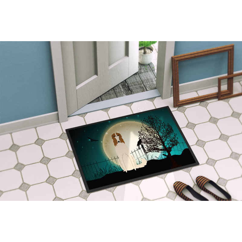 Tapis d'extérieur effrayant pour halloween Caillo, Rectangle 1 pi 6 po x 2 pi 3 po