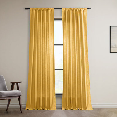 Richardson Semi-Sheer Cotton Curtain Pair