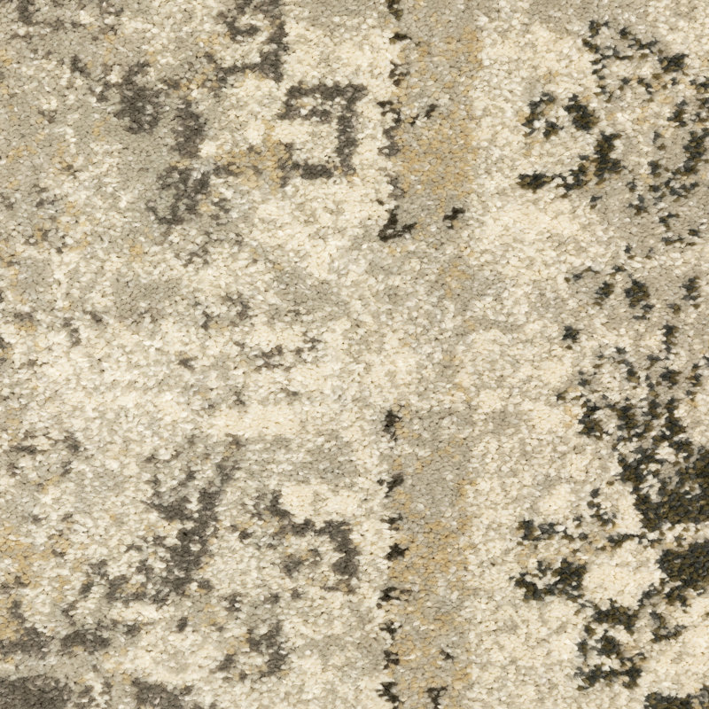 Tapis beige tissé à la machine Caryll, Rectangle 7 pi 10 po x 10 pi 10 po