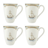 Lenox British Colonial Tradewind Mugs, Set of 4