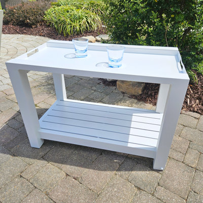 Easy Outdoor Bar Cart With Removable Tray