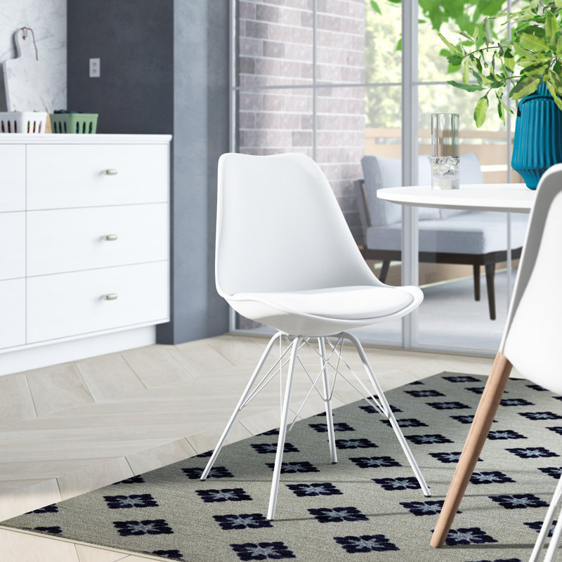 Ensemble de 2 chaises de salle à manger Goshorn, Blanc