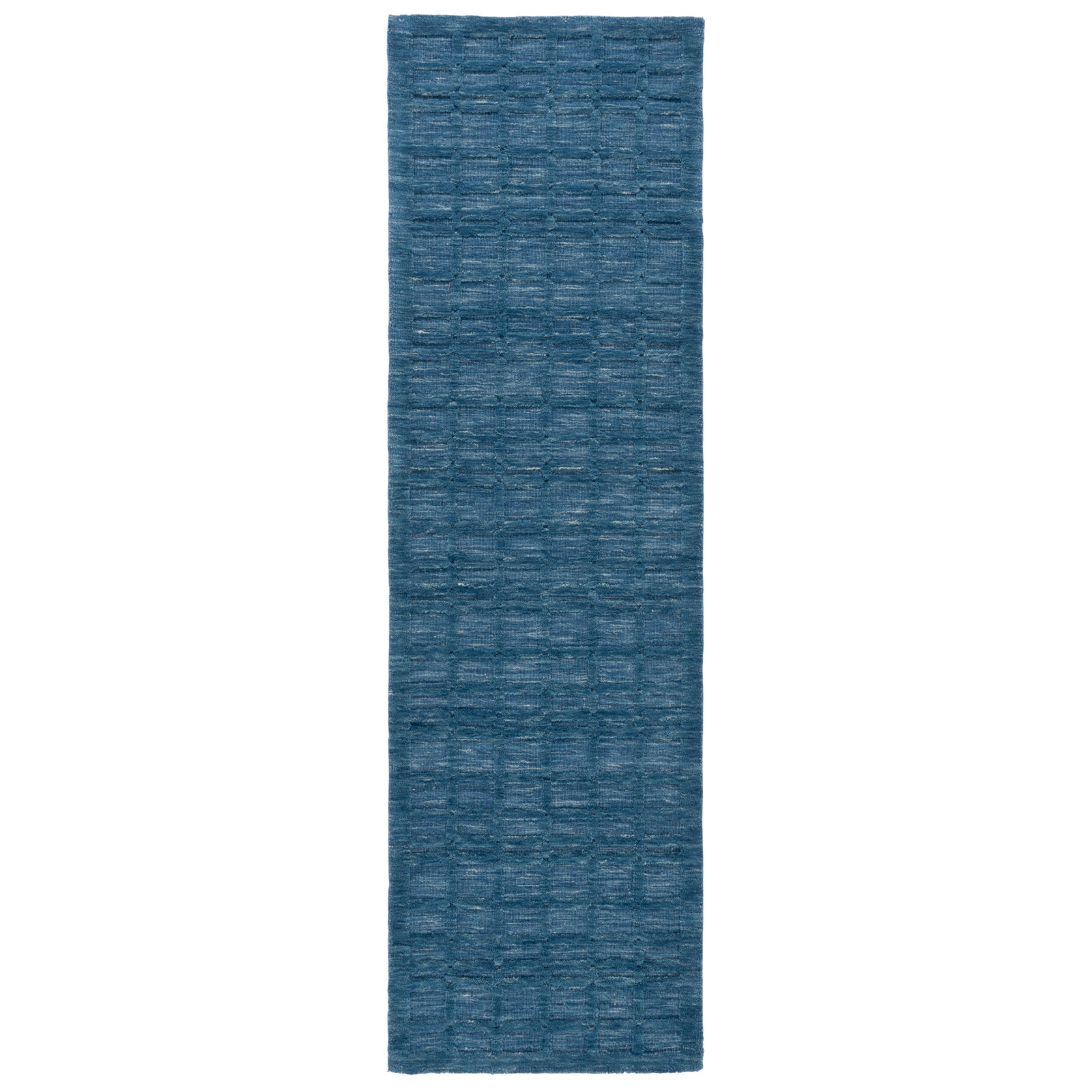 Caris Hand Loomed Blue Rug, Runner 2'3" x 8'