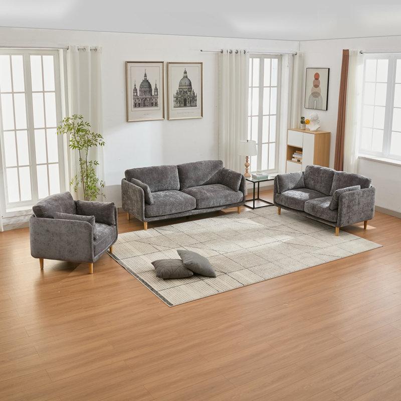 6 Seater Fabric Settee