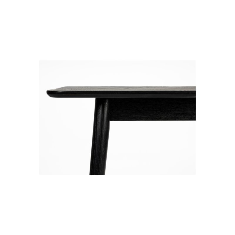 Fabio Solid Wood Coffee Table, Black