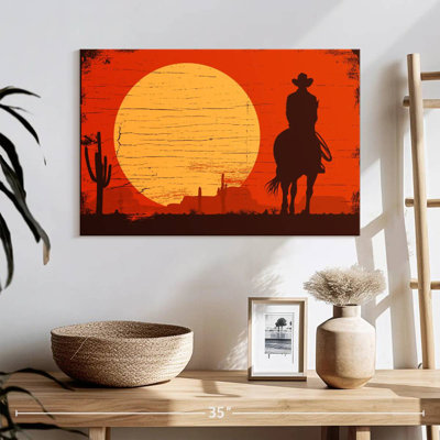 Silhouette de cowboy Lelar