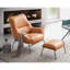 Fauteuil d'appoint et repose-pieds Modern