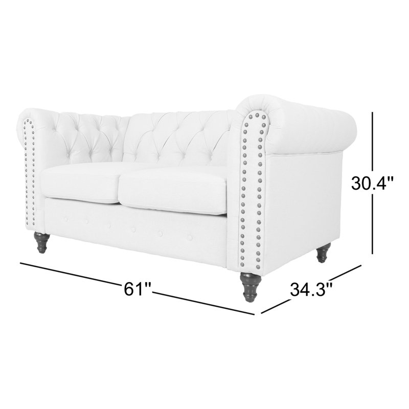 Grise Upholstered Arm Sofa, Light Gray Velvet