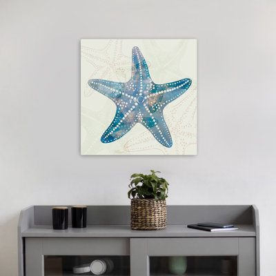 White Starfish Coastal Art