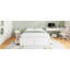 Structure de lit plateforme en bois grand format avec 6 tiroirs, blanc-1905775229