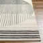 Uptown Geometric Hand Tufted Wool Area Rug in Beige/Black-600758214