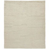 Pure Textures Hand Knotted Wool Abstract Area Rug in Neutral