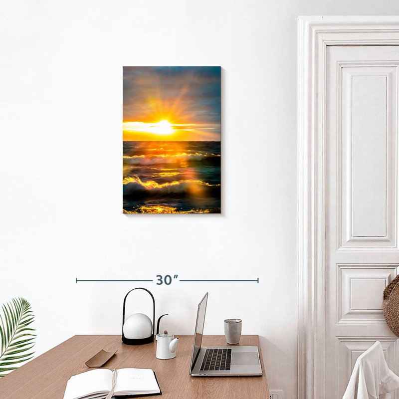 Gillard Sunrise Over Ocean I, H 24 po x l 16 po