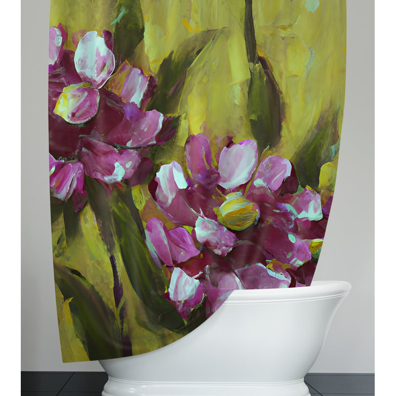 Jorie Floral Shower Curtain, 72" H x 70" W