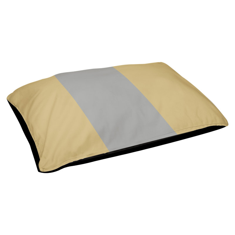 Coussin d'extérieur pour chien Florida Tribe, Très grand (l 50 po x P 40 po x H 7 po), Doré / gris / doré