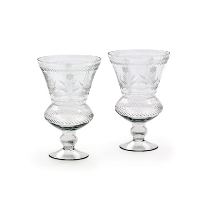 Bougie ouragan en verre