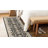 Washable Hallway Rug: Non Slip Rugs with Rubber Backing Soft Kitchen Rug Farmhouse Distressed Carpet Runner for Living Room Bedroom Bathroom (Black)-2035400329-2043196427