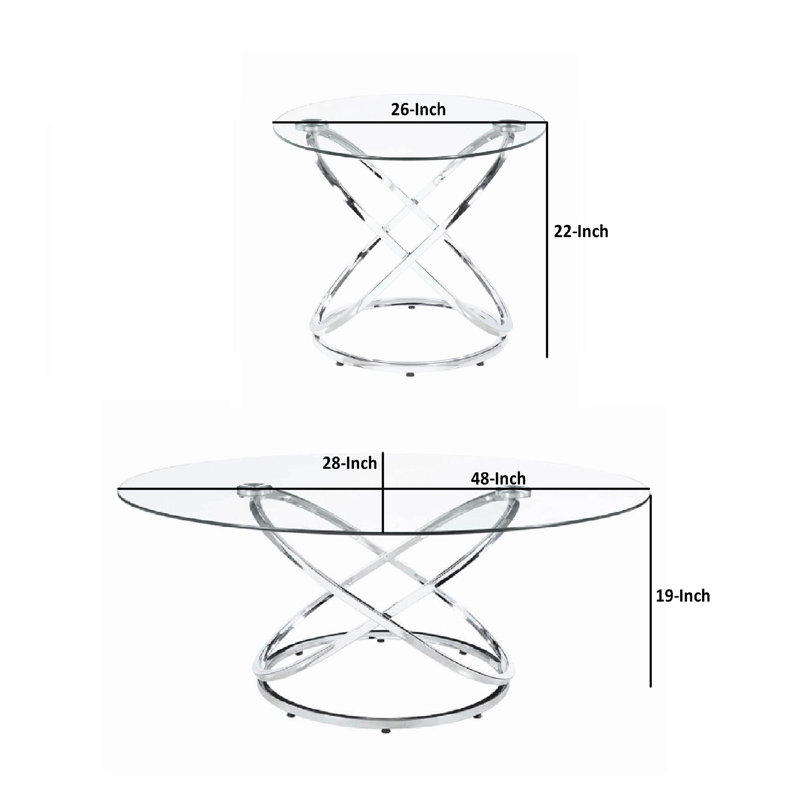 Ensemble de tables basses 3 pièces Batuhan