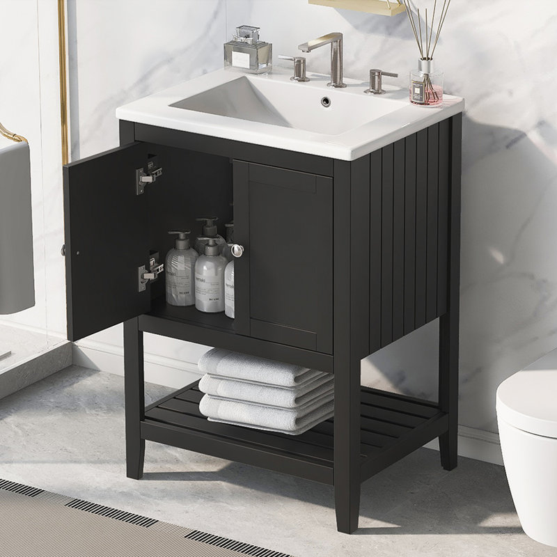 Ensemble de meuble-lavabo simple 34,01 po avec plateau Suro