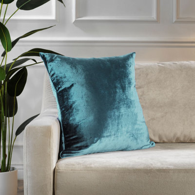 Housse de coussin en velours brillant
