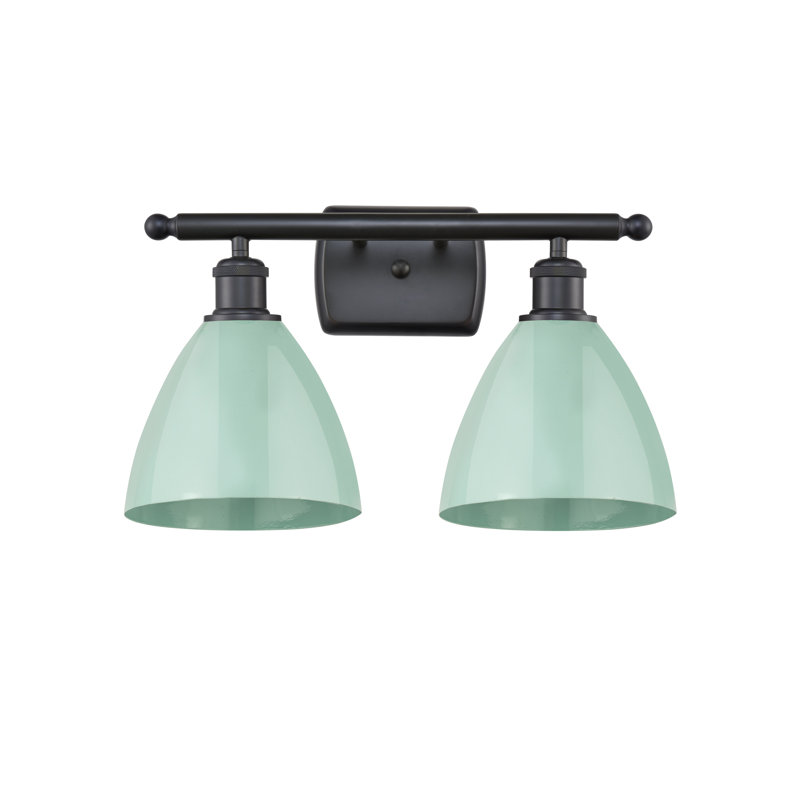Amylee 2 - Light Dimmable Vanity Light, Seafoam, Matte Black