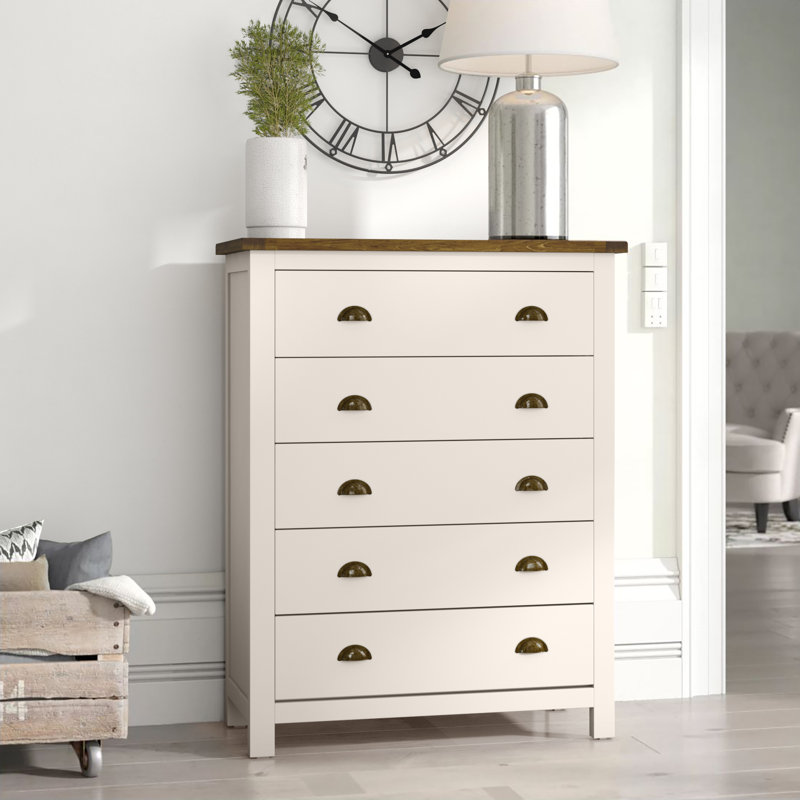 90cm W 5 - Drawer Chest of Drawers