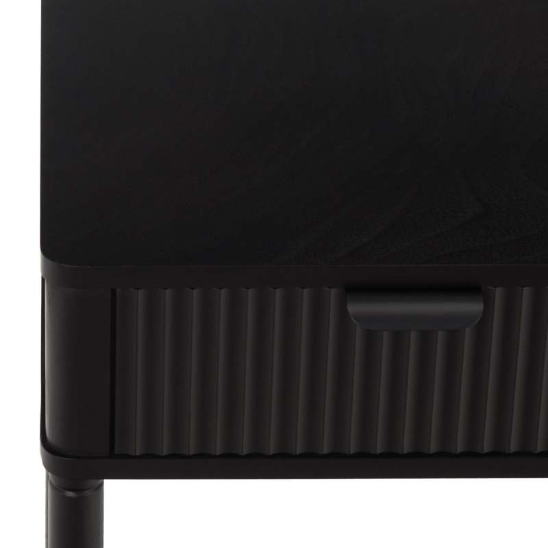 Bureau 3 tiroirs Thurston, Matte Black