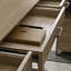 Natural Wood Style Electric Standing Desk with 3 Drawers home office desk