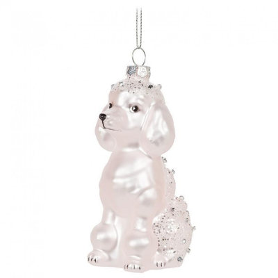 Sitting Poodle Ornament