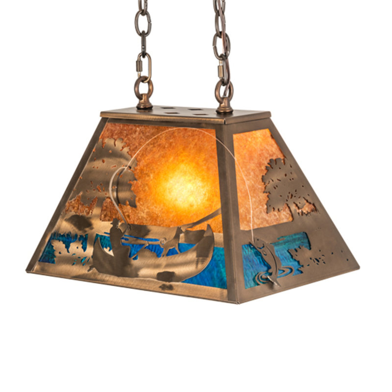 Bass And Fisherman 1 - Light Pendant