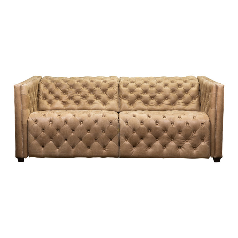 Zen Power Sofa in Linden Chcoolate, Collins Celadon