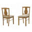 Ensemble de salle à manger 5 pièces en bois, table de salle à manger en bois massif et 4 chaises d'appoint avec coussin, meubles de salle à manger peu encombrants