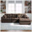 Canapé-lit en coin à compression Corduroy, canapé modulaire en L avec éponge à haute densité-754480246