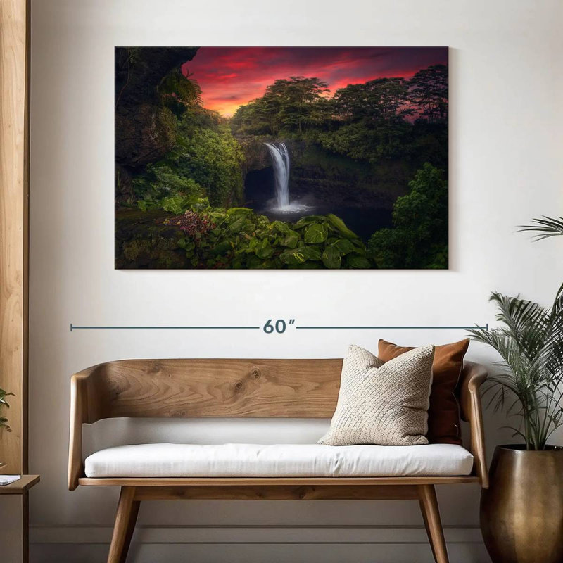 Alvord Rainbow Falls à Hilo, H 32 po x l 48 po