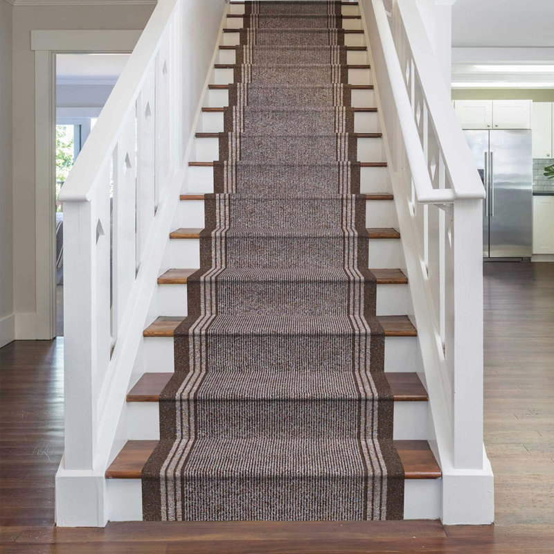Stair Runner Abby Striped Indoor Area Rug, Runner 900cm x 66cm