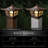 Solar Electroplated Copper Low Voltage Integrated LED Fence Post Cap Light 4 In. X 4 In. with Base Adapter Included