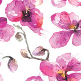 Orchid Floral Floral Vinyl Wallpaper by Jamie Graney