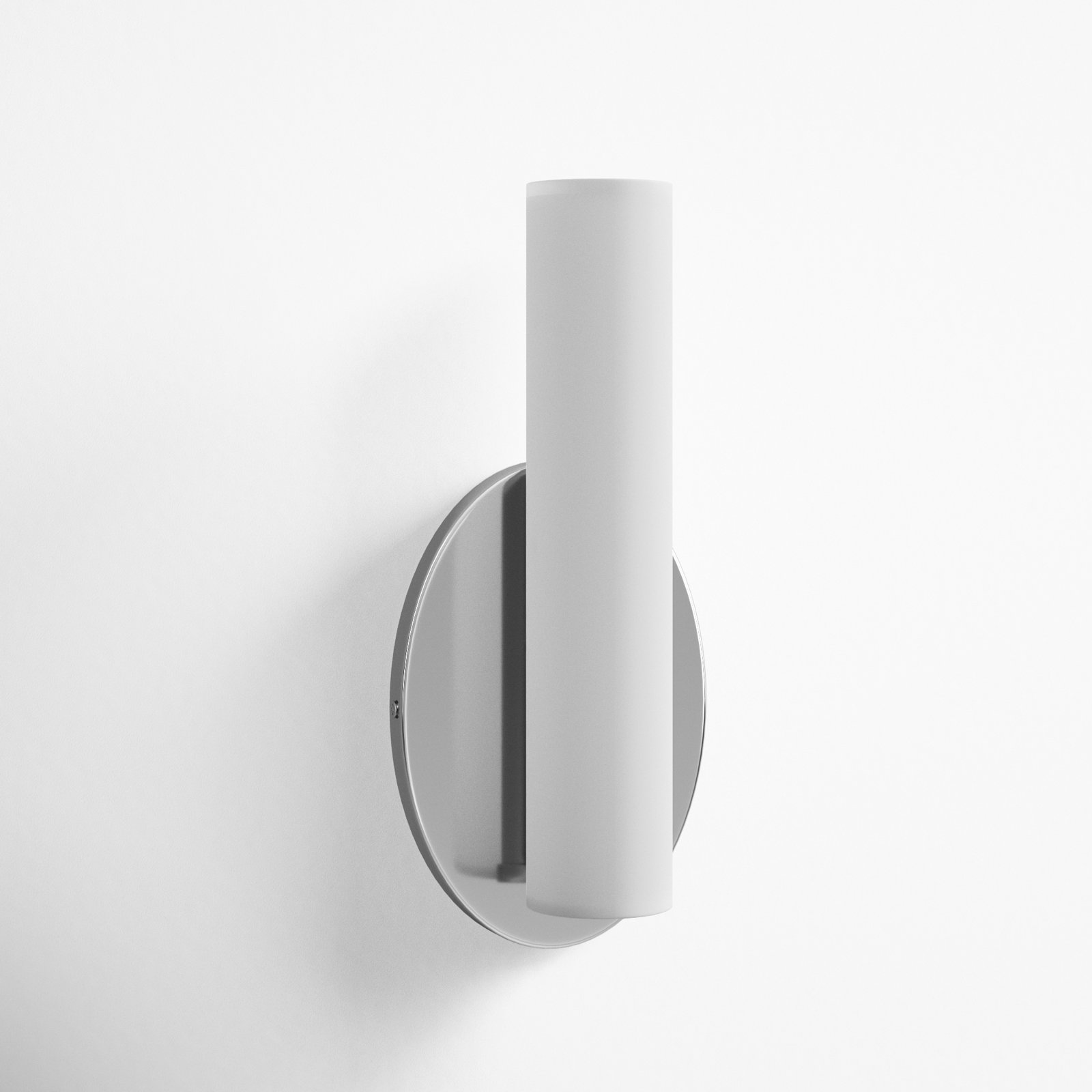 Delphine Single Light Dimmable Flush Mount Sconce, Polished Chrome