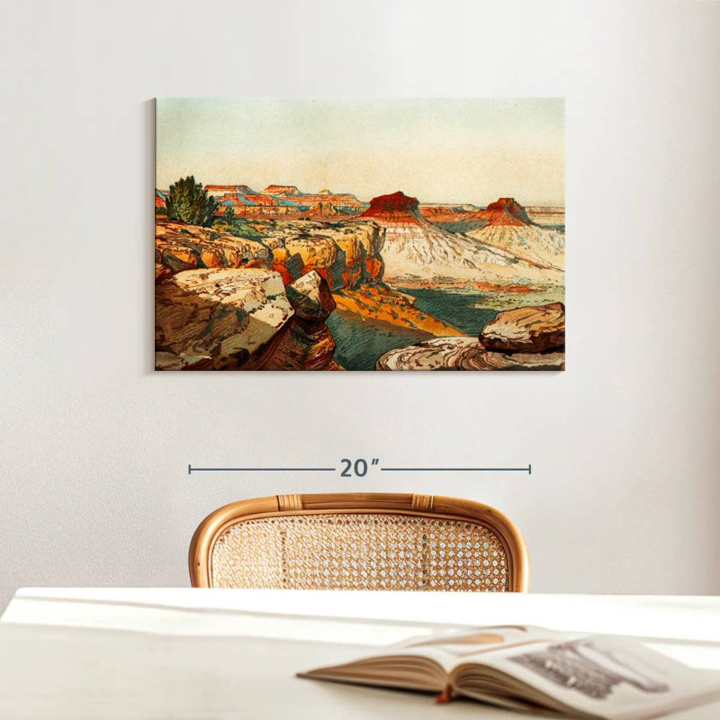 Alvord étonnant paysage du Grand Canyon, H 16 po x l 24 po