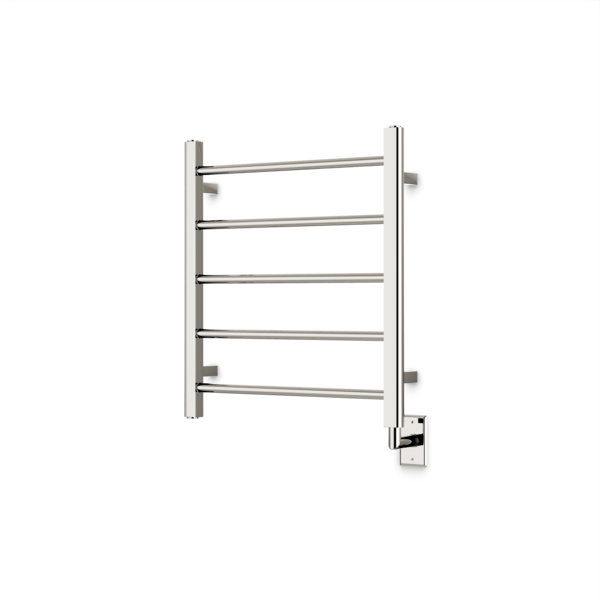 Ryton Wall Mount Electric Towel Warmer, Polished Nickel, 26" H x 24" W x 5.19" D