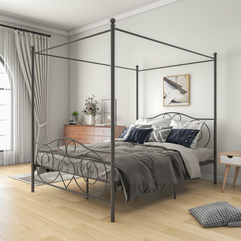 Deaundrey Metal Slat Bed