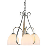 Sweeping Taper 3 - Light Shaded Classic/Traditional Chandelier